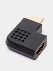 Бежевый переходник HDMI-HDMI угловой