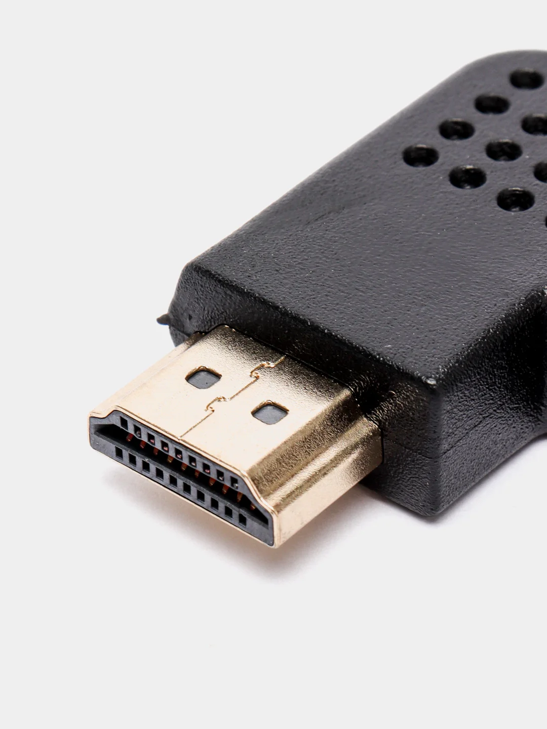 Бежевый переходник HDMI-HDMI угловой