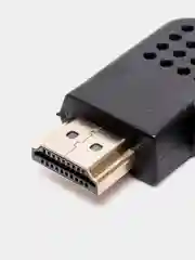 Бежевый переходник HDMI-HDMI угловой