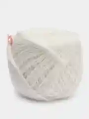 Белый пряжа для вязания, акрил, 40 г, 100 м