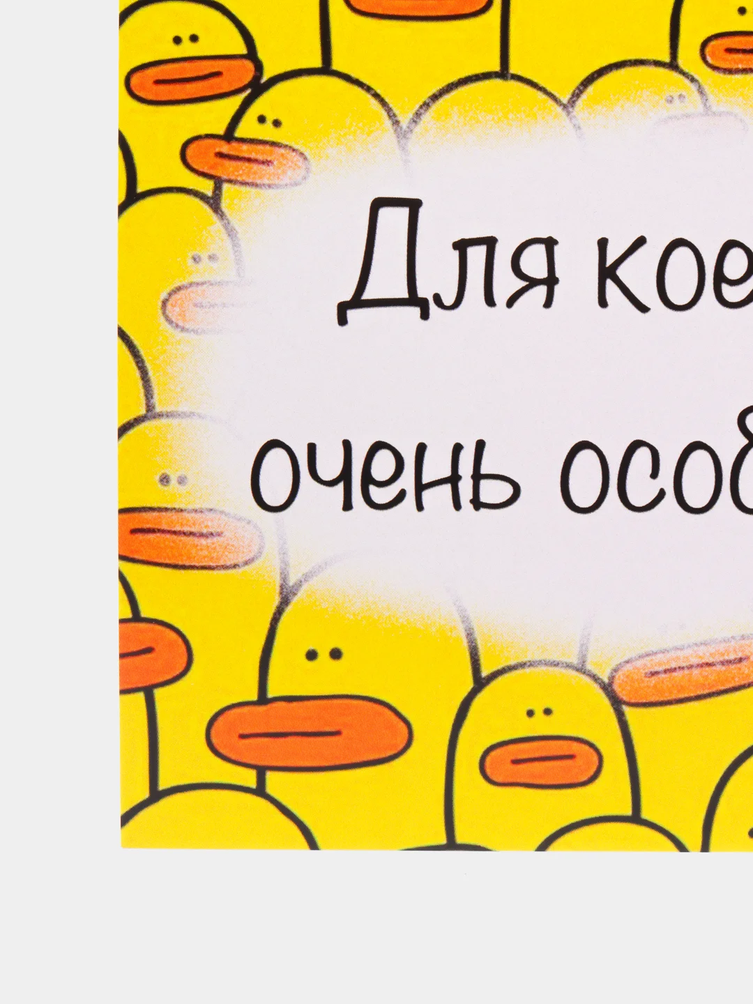 Открытка на день рождения "Для кое-кого особенного", с утками в крафт конверте