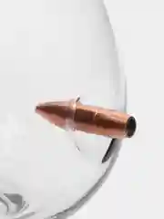 Фужер коньячный, бокал с пулей.Бренди.калибр 7.62