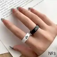 Кольца парные BE YOURSELF, набор, 2 штуки