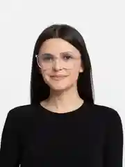 Прозрачный женские имиджевые очки круглые