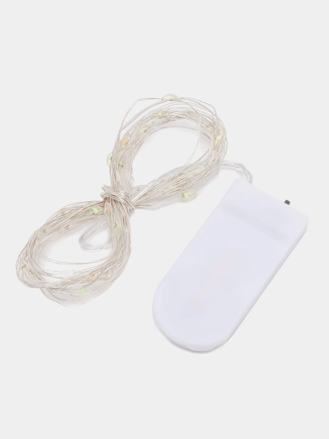 Прозрачный светодиодная гибкая гирлянда 2-3 м на батарейках и USB, 20-30 диодов