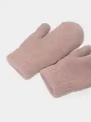 Пудровый варежки женские ЗИМА