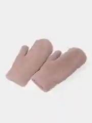 Пудровый варежки женские ЗИМА