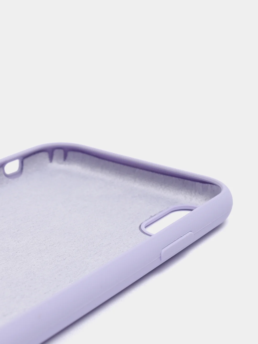 Лавандовый чехол для iPhone XR, 11, 12, 13, 14, Pro, Pro Max, силиконовый, с логотипом