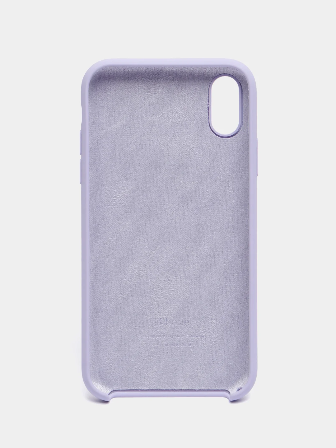 Лавандовый чехол для iPhone XR, 11, 12, 13, 14, Pro, Pro Max, силиконовый, с логотипом
