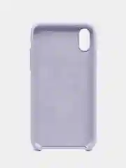 Лавандовый чехол для iPhone XR, 11, 12, 13, 14, Pro, Pro Max, силиконовый, с логотипом