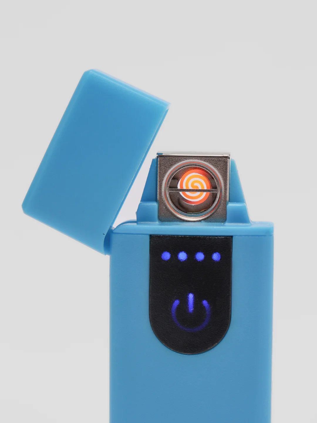 Голубой электронная зажигалка с кабелем micro USB, с сенсорной кнопкой