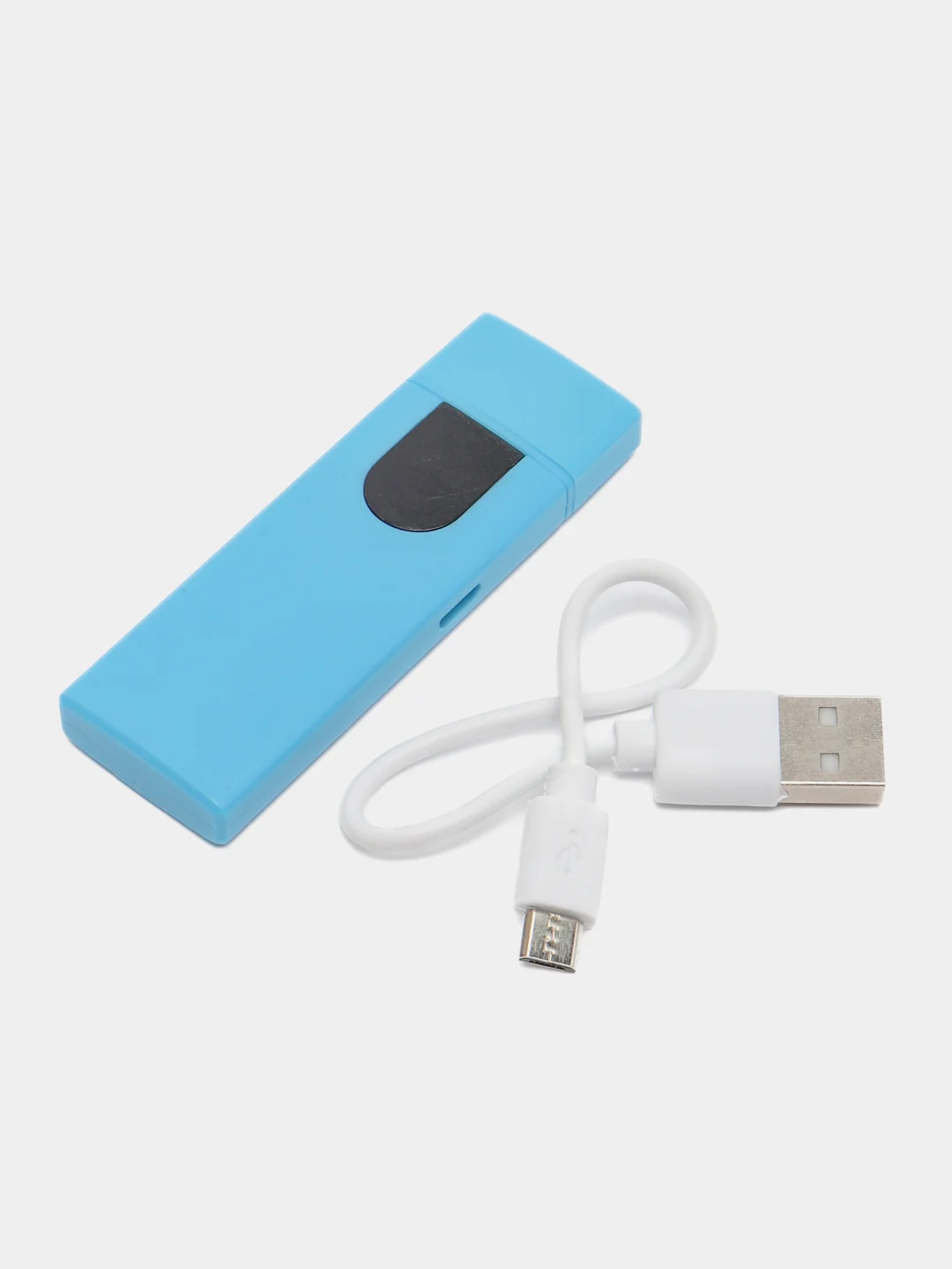 Голубой электронная зажигалка с кабелем micro USB, с сенсорной кнопкой