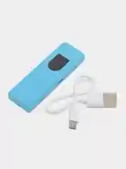 Голубой электронная зажигалка с кабелем micro USB, с сенсорной кнопкой