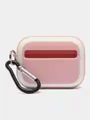 Розовый защитный чехол для наушников Apple Airpods Pro