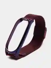 Фиолетовый металлический ремешок для Xiaomi Mi band 3, 4, 5, 6