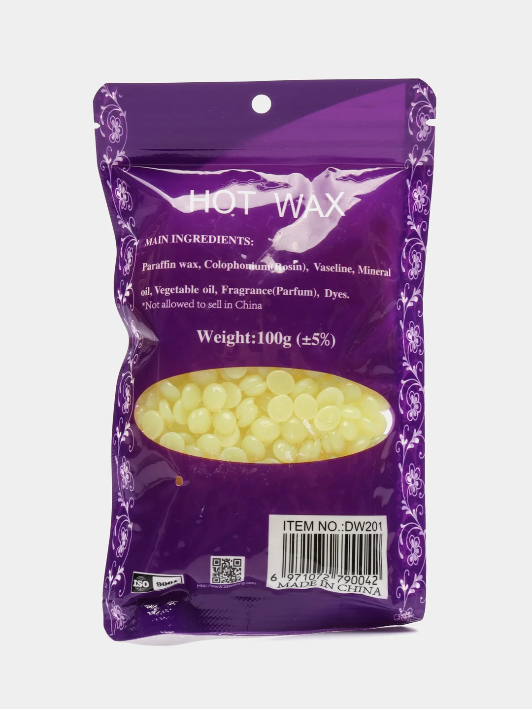 Лимонный воск для депиляции в гранулах HOT WAX 100г
