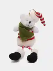 Бордовый игрушка елочная, новогодняя, плюшевая, 30 см