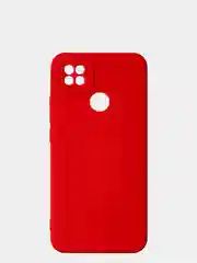 Красный чехол для Xiaomi Redmi 9C / Redmi 10A матовый с дополнительной защитой камеры