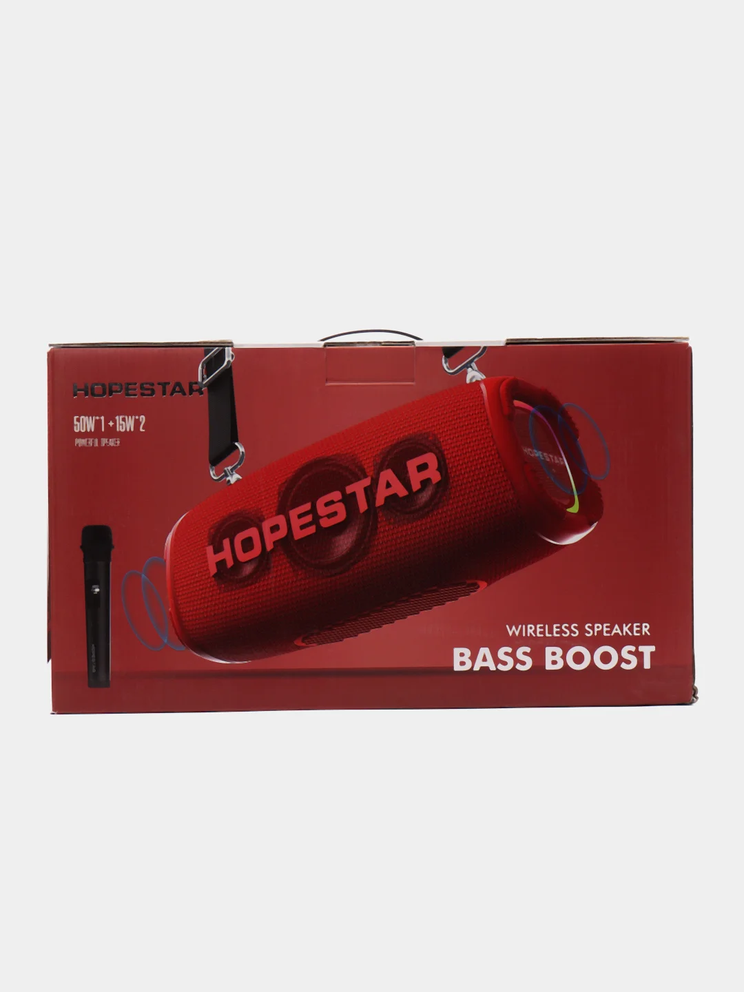 Красный портативная акустика Hopestar A6Max 80W с микрофоном