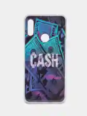 Пурпурный чехол Honor 8A / 8A Prime / Huawei Y6 2019 / Y6 Prime 2019 с рисунком Игра в кальмара