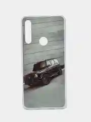Серый меланж чехол Huawei P Smart Z / Honor 9X / Honor 9X Premium, Хуавей П Смарт З, с рисунком