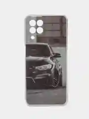Черный чехол для Samsung Galaxy M33, Самсунг Галакси М33, с рисунком