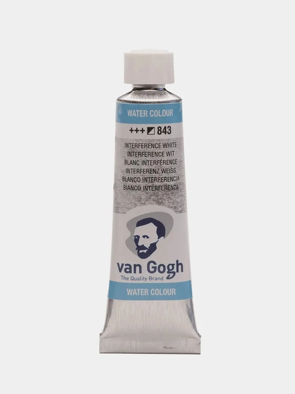 Краска акварельная Van Gogh, белый интерферентный, 10 мл