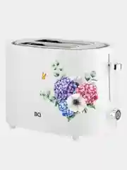 Белый тостер BQ T1003, электрический тостер для хлеба с поддоном 1000 Вт, 2 ОТСЕКА