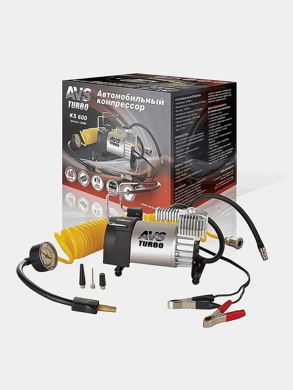Компрессор автомобильный Turbo AVS KS600