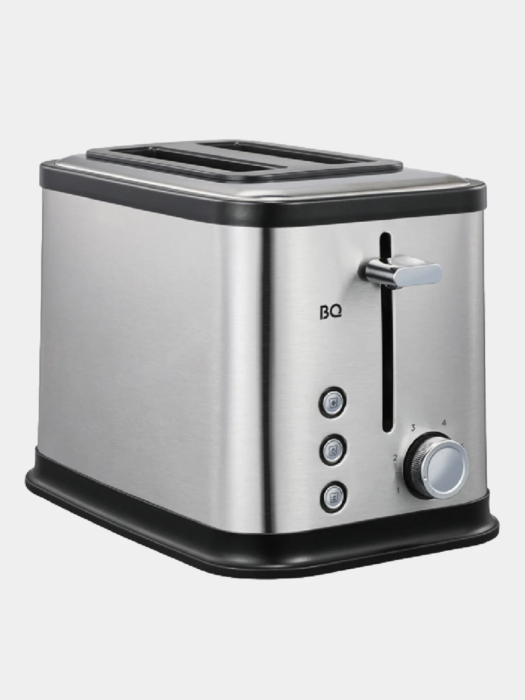 Черный тостер электрический BQ T1005, 900 Вт, 6 РЕЖИМОВ, РАВНОМЕРНОЕ ПОДЖАРИВАНИЕ