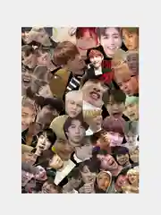 Хаки конверт подарочный с фото открыткой, k-pop Stray kids, BTS