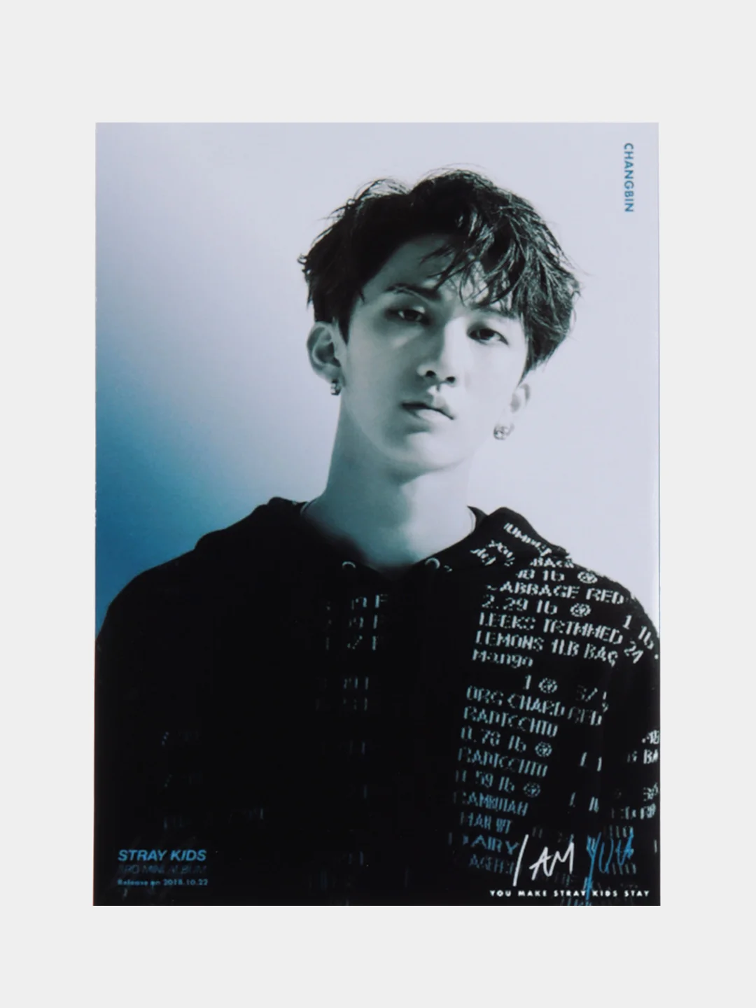 Индиго конверт подарочный с фото открыткой, k-pop Stray kids, BTS