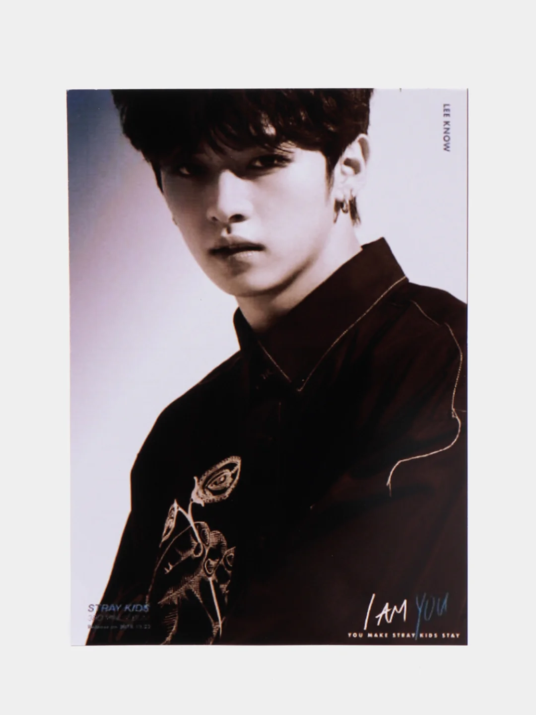 Золотой конверт подарочный с фото открыткой, k-pop Stray kids, BTS