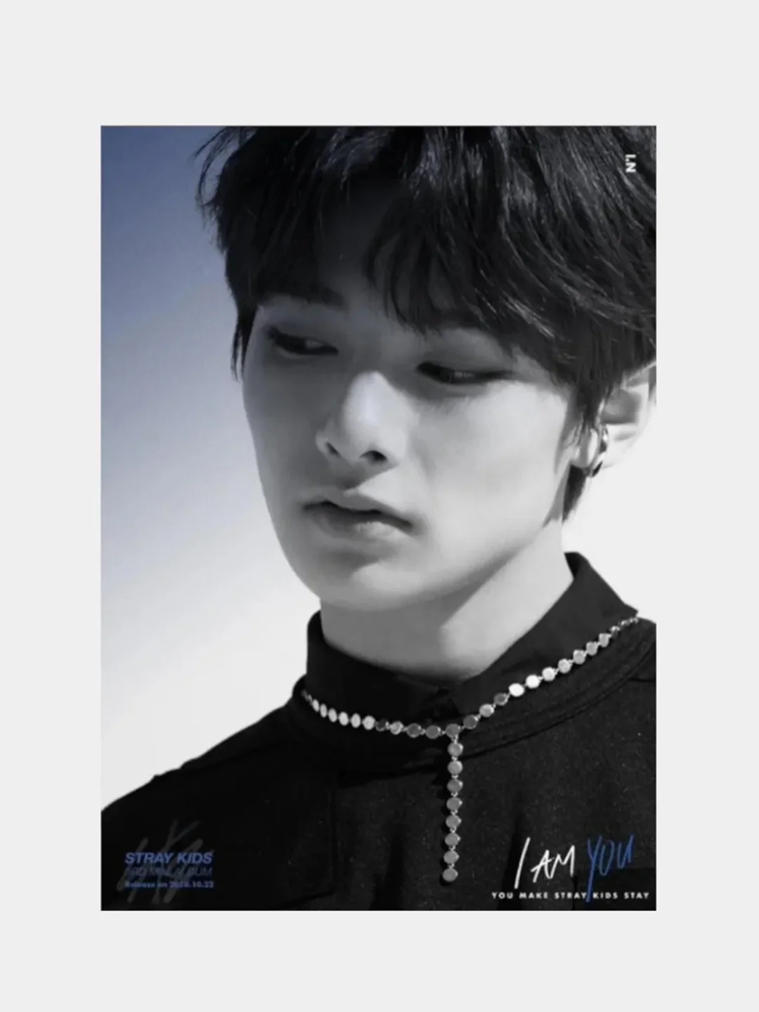 Мятный конверт подарочный с фото открыткой, k-pop Stray kids, BTS