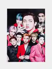 Алый конверт подарочный с фото открыткой, k-pop Stray kids, BTS
