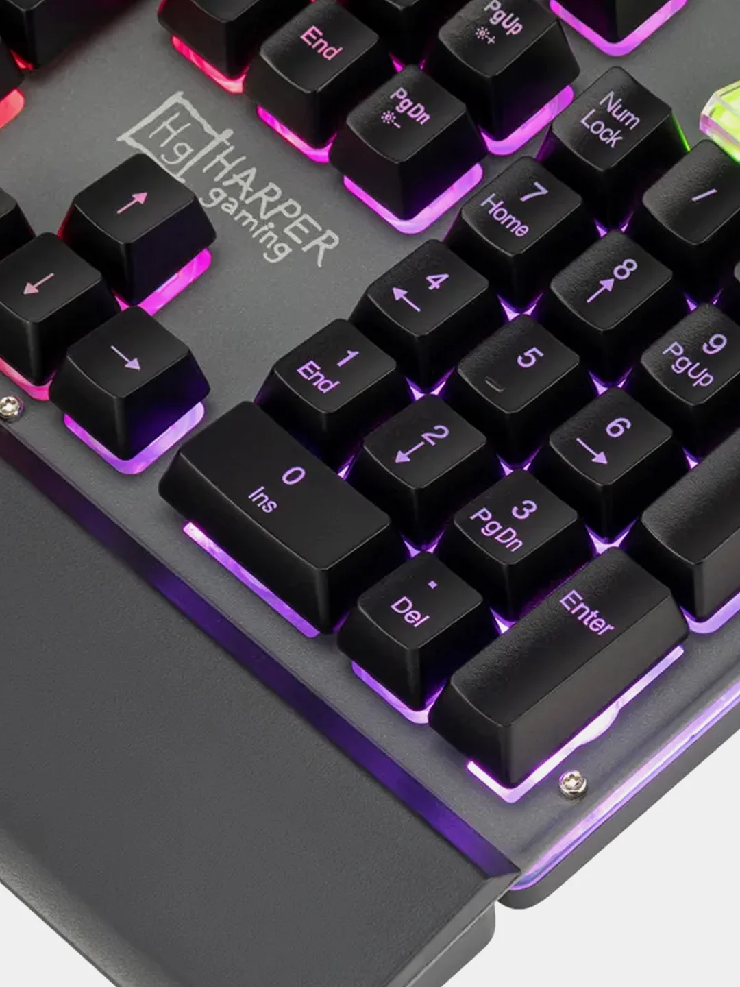 Игровая клавиатура Harper Gaming GKB-30, с подсветкой, проводная, мембранная, черная