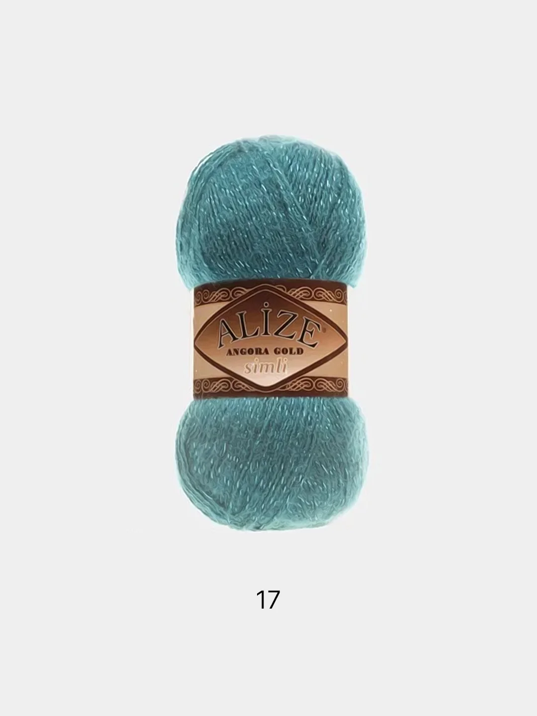 Пряжа Alize Angora Gold Simli  5штук/ 1штука, 75%Акрил 20%Шерсть 5% Металлик,  100г 550м