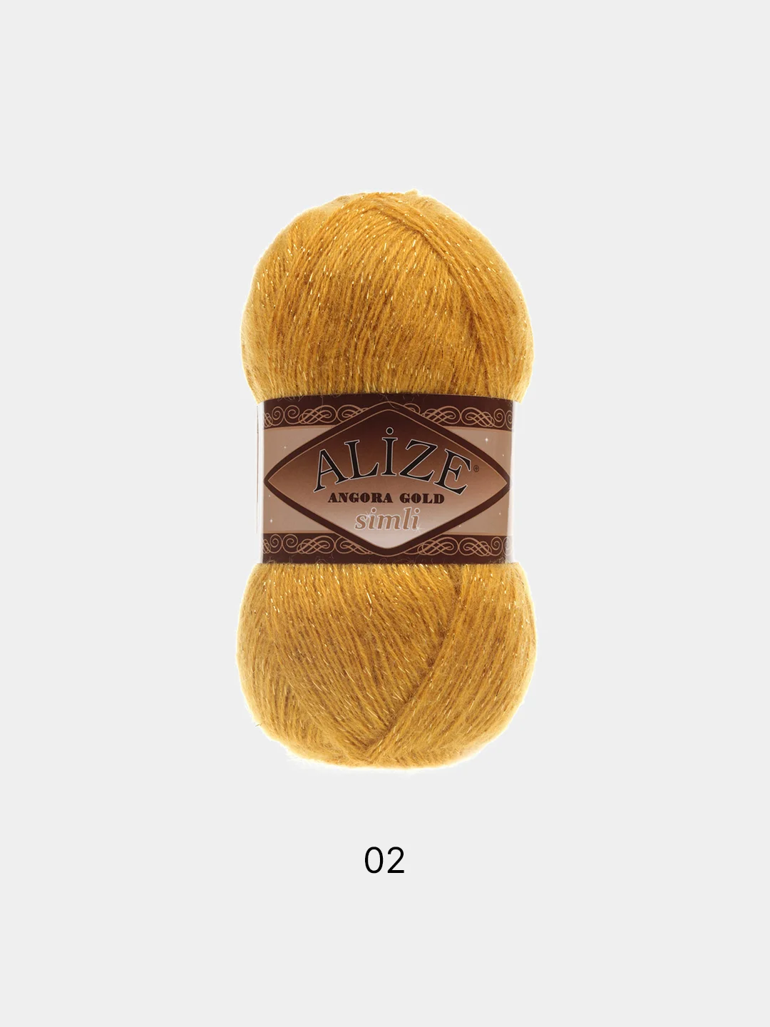 Пряжа Alize Angora Gold Simli  5штук/ 1штука, 75%Акрил 20%Шерсть 5% Металлик,  100г 550м