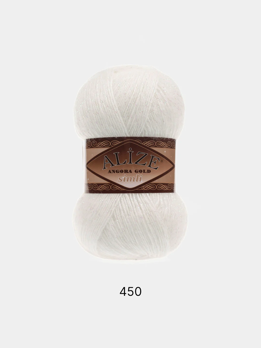 Пряжа Alize Angora Gold Simli  5штук/ 1штука, 75%Акрил 20%Шерсть 5% Металлик,  100г 550м