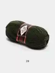 Зелёный хаки пряжа Alize Lanagold Fine 51% Акрил, 49% Шерсть, 100 г, 390 м