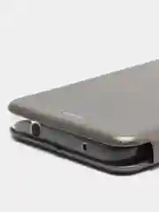 Серебряный чехол-книжка для Huawei Nova Y90 (Хуавей Нова У90)