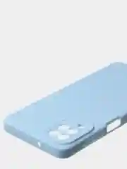 Голубой чехол для Samsung A12 / Samsung M12 матовый с дополнительной защитой камеры