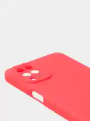 Красный чехол для Samsung A12 / Samsung M12 матовый с дополнительной защитой камеры