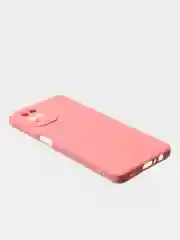 Пудровый чехол для Samsung A12 / Samsung M12 матовый с дополнительной защитой камеры