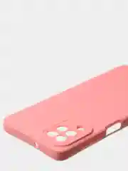 Пудровый чехол для Samsung A12 / Samsung M12 матовый с дополнительной защитой камеры