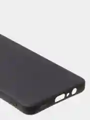 Черный чехол для Samsung A12 / Samsung M12 матовый с дополнительной защитой камеры