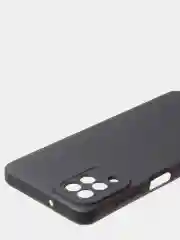 Черный чехол для Samsung A12 / Samsung M12 матовый с дополнительной защитой камеры