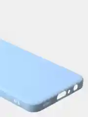 Голубой чехол для Samsung A23 матовый, с дополнительной защитой камеры