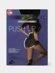 Черный колготки женские OMSA "Push-Up", 40 ден с моделирующими шортиками