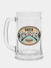Кружка пивная "Охота и рыбалка", 0,5 л
